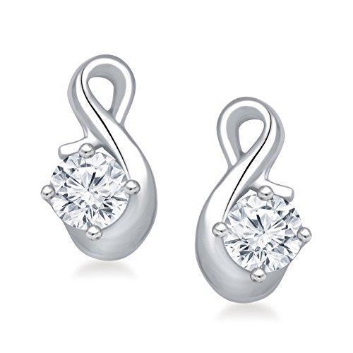 Boucles d'oreilles pendantes femme 2.60 ct Naturel diamants taille brillant ronds or blanc