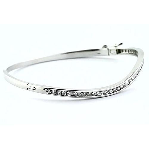 Bracelet Bijoux pour Femme en Naturel Diamant de 3 Carats Or Blanc de 14K