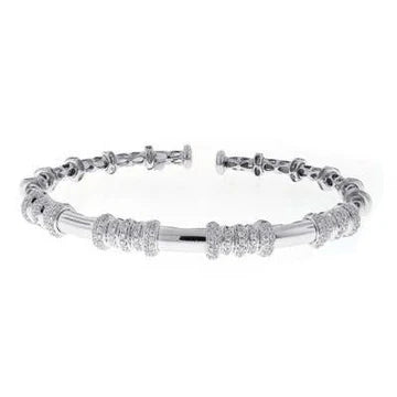 Bracelet En Or Avec Réel diamants Ronds Et Micro-Pavés De 5 Carats