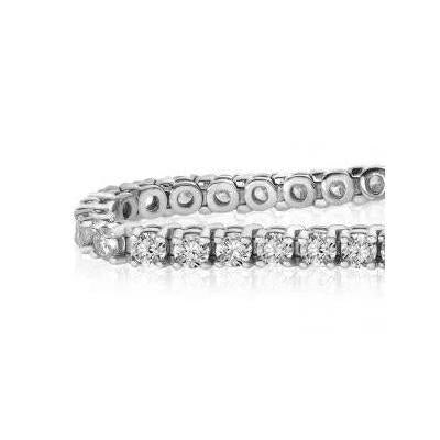 Bracelet En Or Blanc Pour Femme à 6,00 Carats De Réel Diamants Ronds