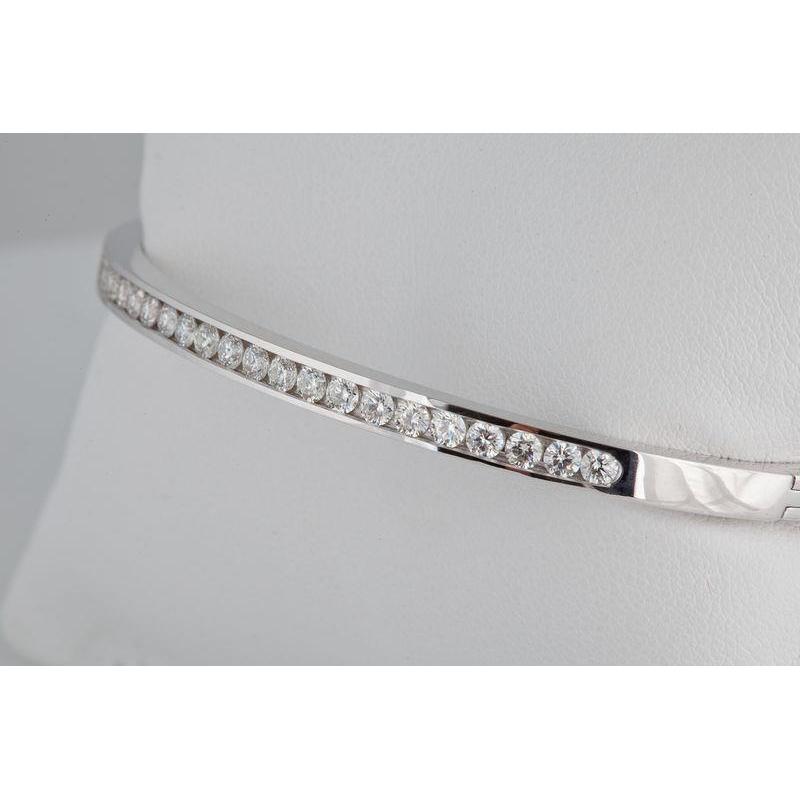 Bracelet Ensemble Chaine Bijoux En Or Pour Femme Avec Véritable Diamant Rond De 5 Carats