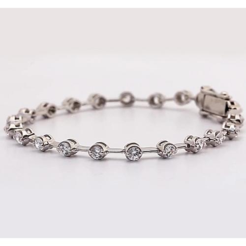 Bracelet Femme Naturel Diamant 6 Carats F Vs1 14K