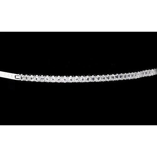 Bracelet Femme Réel Diamant 5 Carats F Vs1 Bijoux 