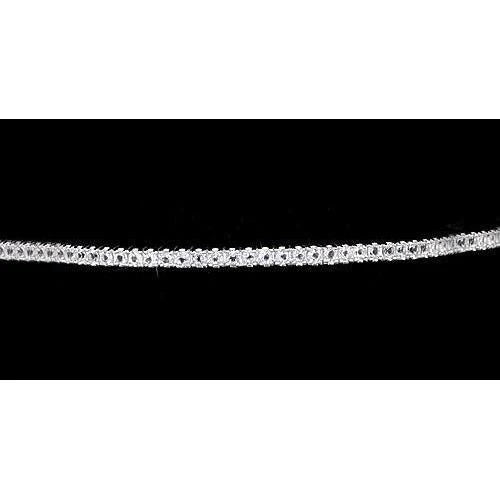 Bracelet Femme Réel Diamant 5 Carats F Vs1 Bijoux Or Blanc