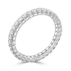 Bracelet Jonc Blanc 12.80 Ct Réel Diamants Taille Brillant Etincelants Femme