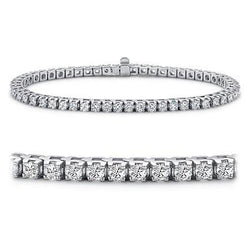 Bracelet Pour Femme à 5,50 Carats De Naturel Diamants Bijoux à 14K D'Or Blanc Solide