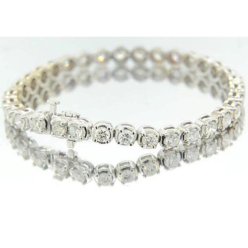 Bracelet Pour Femme à 8,50 Carats De Authentique Diamants Bijoux à 14K Nouveau