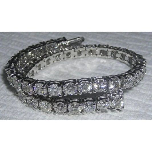 Bracelet Réel Diamant Tennis Classique Femme