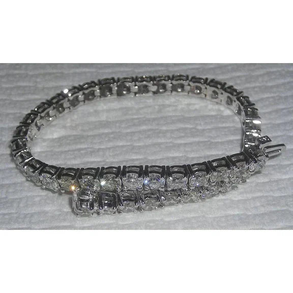 Bracelet Réel Diamant Tennis Classique Femme