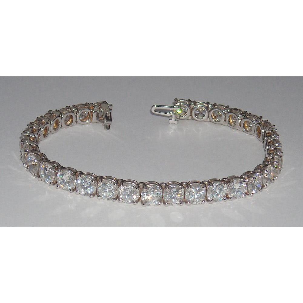 Bracelet Tennis A 11,70 Cts De Gros Véritable Diamants Vs Bijoux A 31 Pierres