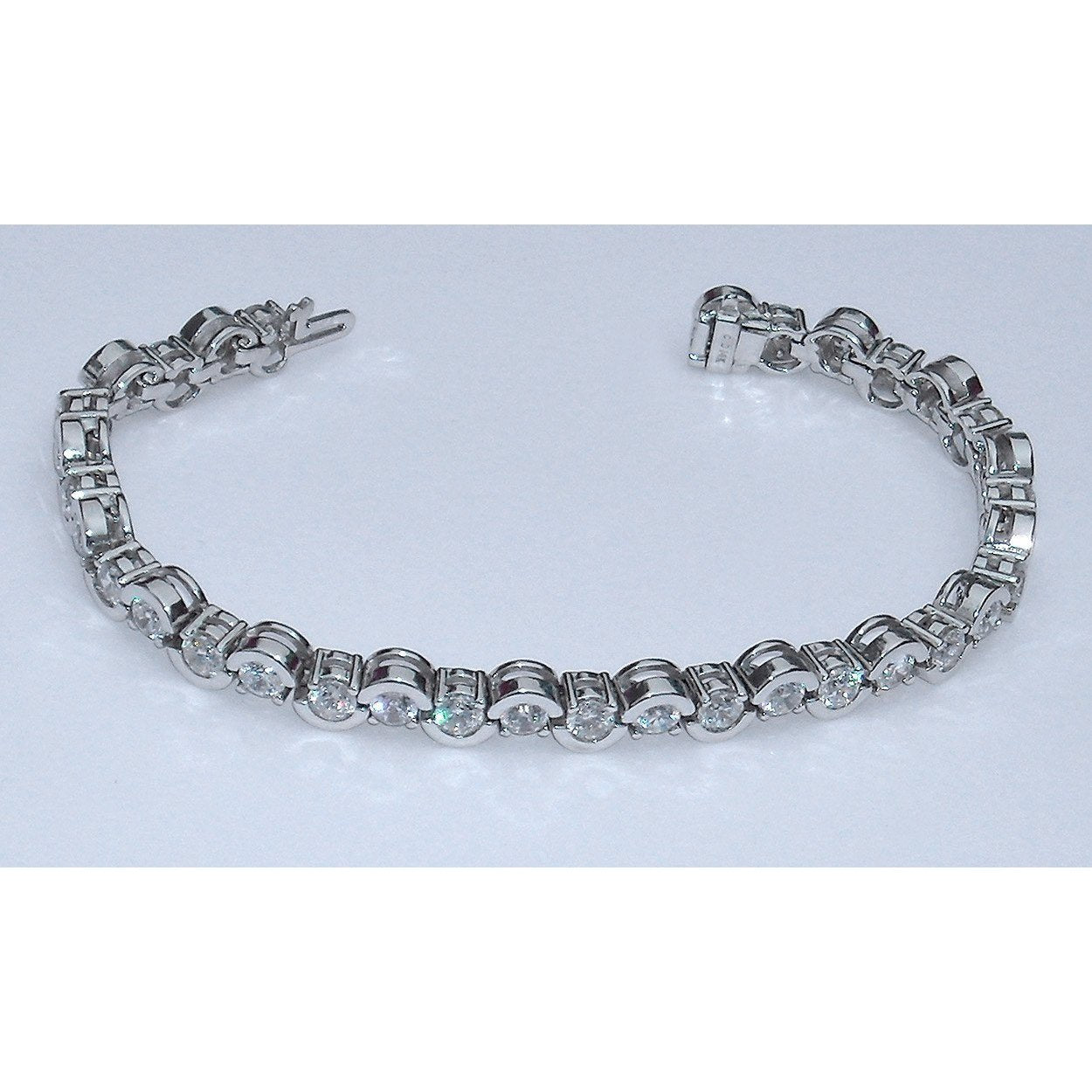 Bracelet Tennis A 6,80 Carats De Véritable Diamants Bijoux De Style Antique