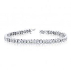 Bracelet Tennis A 7,50 Carats De Véritable Diamants Ronds Bijoux En Or Avec Griffe