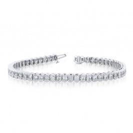 Bracelet Tennis A 7,50 Carats De Véritable Diamants Ronds Bijoux En Or Avec Griffe