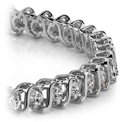 Bracelet Tennis De Style S à 5,55 Carats De Réel Diamants Étincelants Bijoux Fin