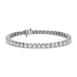 Bracelet Tennis Pour Femme À 6 Carats De Naturel Diamants Ronds Bijoux En Or Blanc Fin