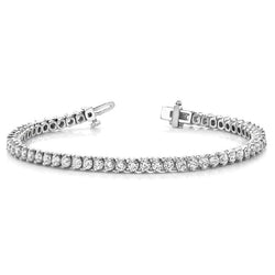 Bracelet Tennis Pour Femme En Or Solide à 5,60 Carats De Réel Diamants Ronds