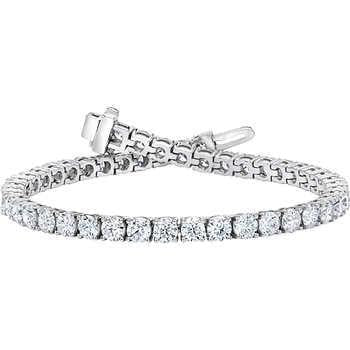 Bracelet Tennis Pour Femme à 5 Ct De Réel Diamants Ronds Bijoux En Or Blanc