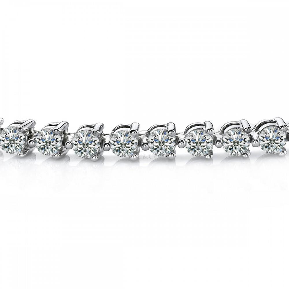 Bracelet Tennis Pour Femme à 6,75 Carats De Véritable Diamants Ronds