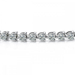 Bracelet Tennis Pour Femme à 6,75 Carats De Véritable Diamants Ronds