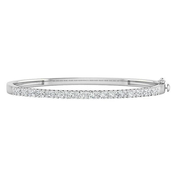 Bracelet Tennis Pour Femmes En Réel Diamant De 2,50 Carats Avec Or Blanc De 14K
