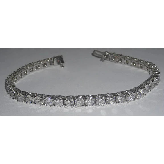 Bracelet Tennis Réel Diamant 11 Carats Femme