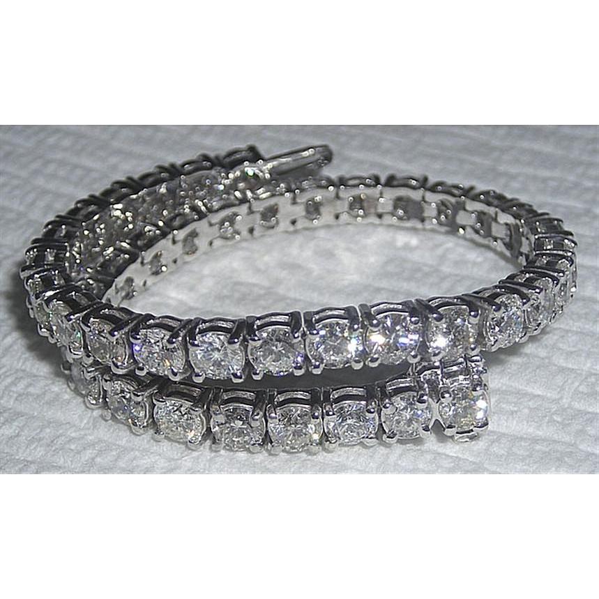 Bracelet Tennis Réel Diamant Etincelant Pour Femme