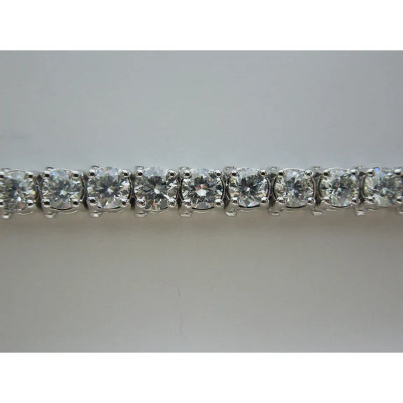 Bracelet Tennis Réel Diamants 19 Carats Taille Brillant