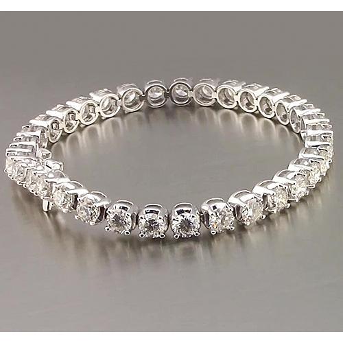 Bracelet Tennis à 10,20 Carats De Naturel Diamants Bijoux En Or Blanc Avec Griffes