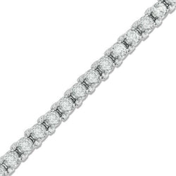 Bracelet Tennis à 5 Ct De Réel Diamants Ronds Brillants Bijoux En Or Pour Femme