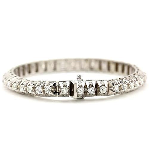 Bracelet Tennis à 6,35 Carats De Réel Diamants Blancs Bijoux à 14K 