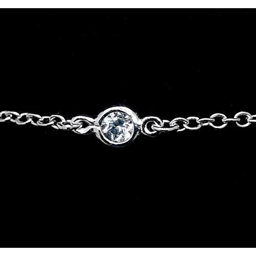 Bracelet de Authentique diamants ronds de 1,50 Carats F Vs1 Bijoux Nouveau