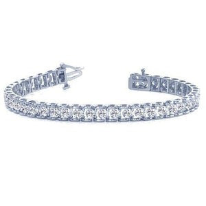 Bracelet de tennis en Réel diamants sertis de griffes rondes en or massif bijoux pour femmes 8 ct