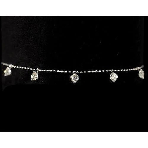 Bracelet en chaîne avec Réel diamants sertis de 1,50 carats pour 