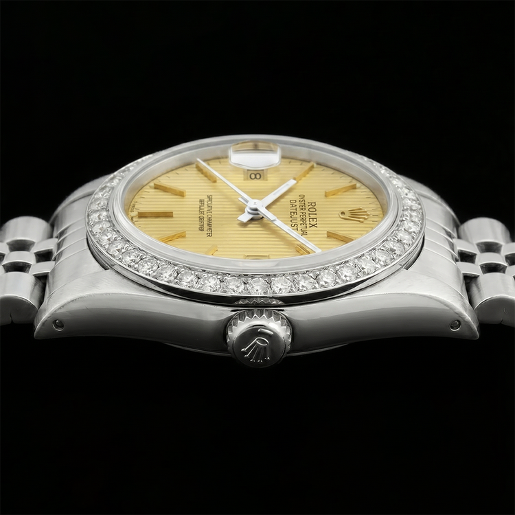 Bracelet jubilé acier inoxydable Datejust Montre Femme Cadran Bâton Rolex