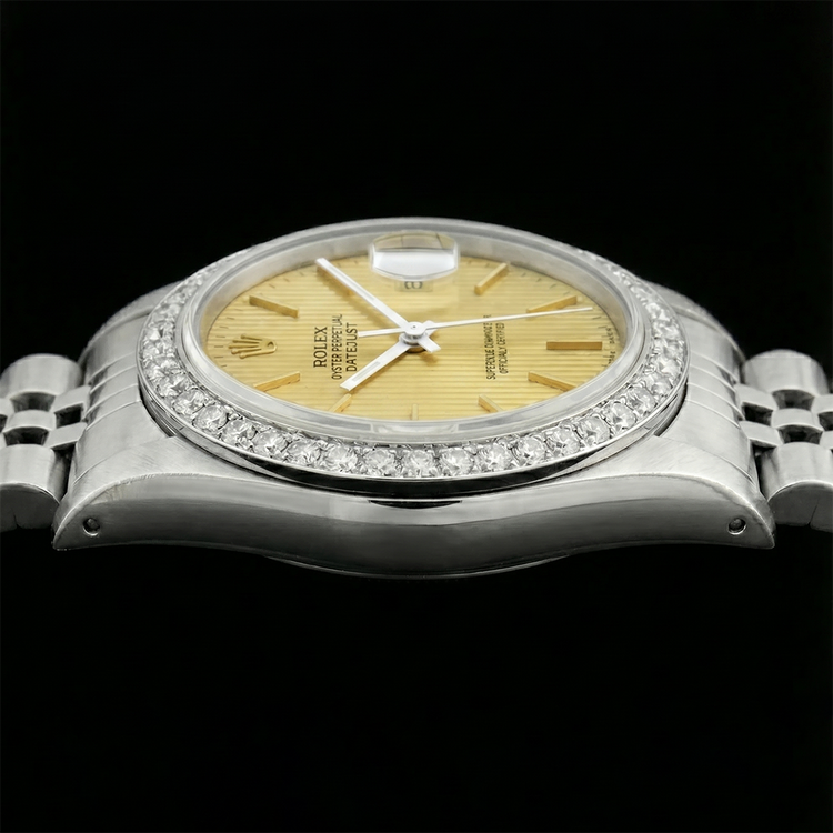 Bracelet jubilé acier inoxydable Datejust Montre Femme Cadran Bâton Rolex