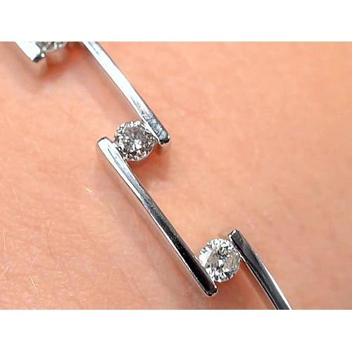 Bracelet pour femmes en Réel Diamant de 1,80 Carats avec 14K