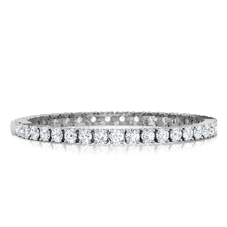 Bracelet tennis diamant rond brillant 8 carats en or massif 14 carats - HarryChadEnt.FR