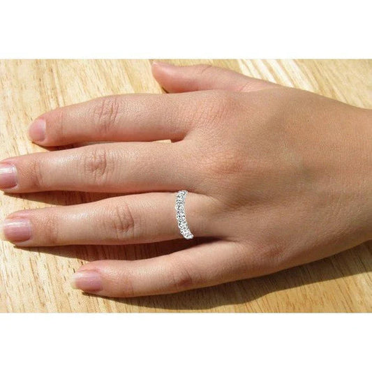 Bracelet D'Eternité Réel Diamant 4 Carats Bijoux En Or Blanc 14K Neuf