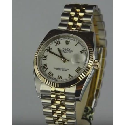 Bracelet Jubilé Rolex Datejust de taille moyenne acier inoxydable 