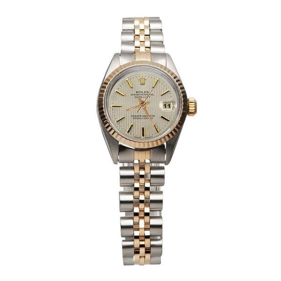 Bracelet Jubilé en Or Rose Montre stick blanche Rolex