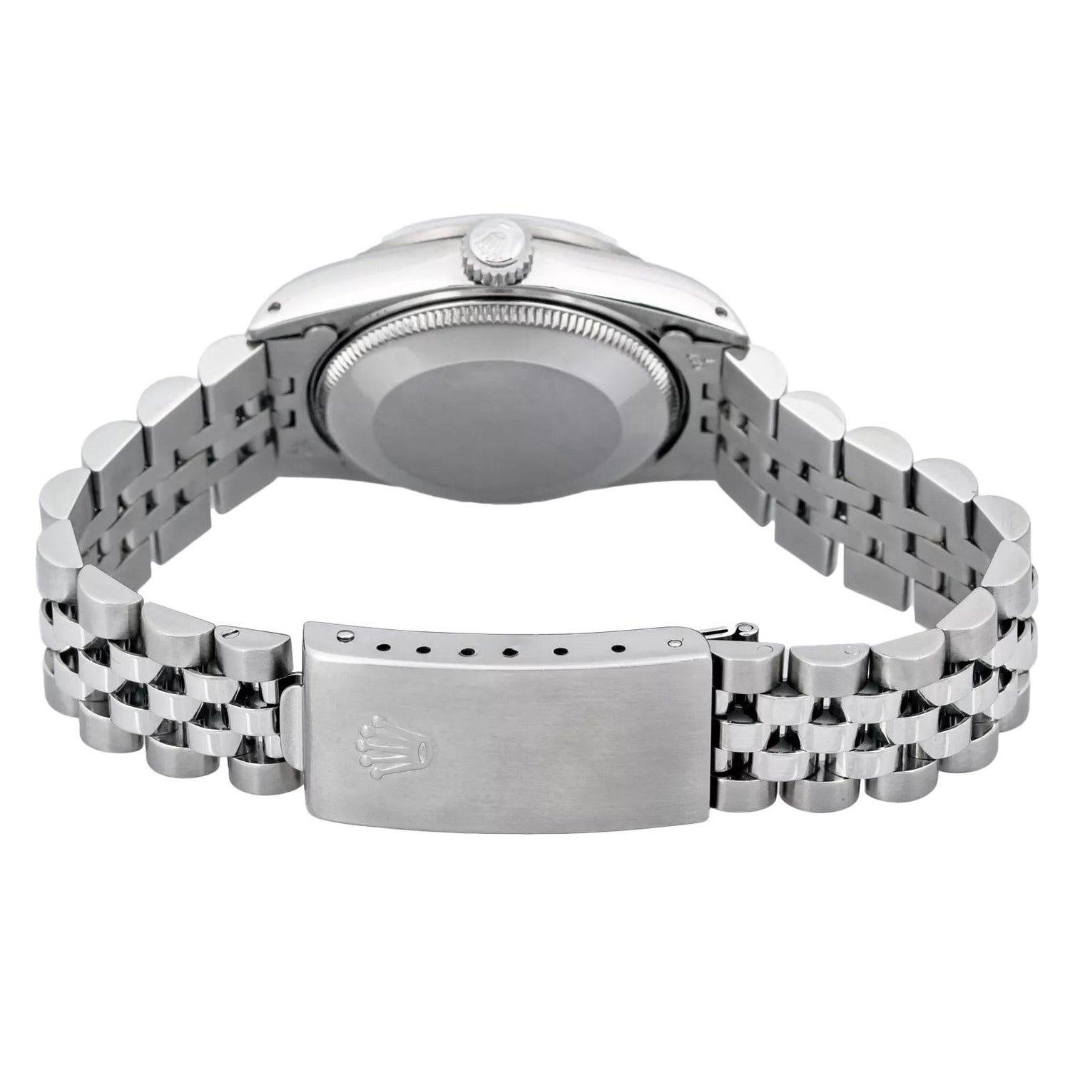 Bracelet Jubilé personnalisé Lunette Diamant Taille moyenne Datejust Rolex montre acier inoxydable