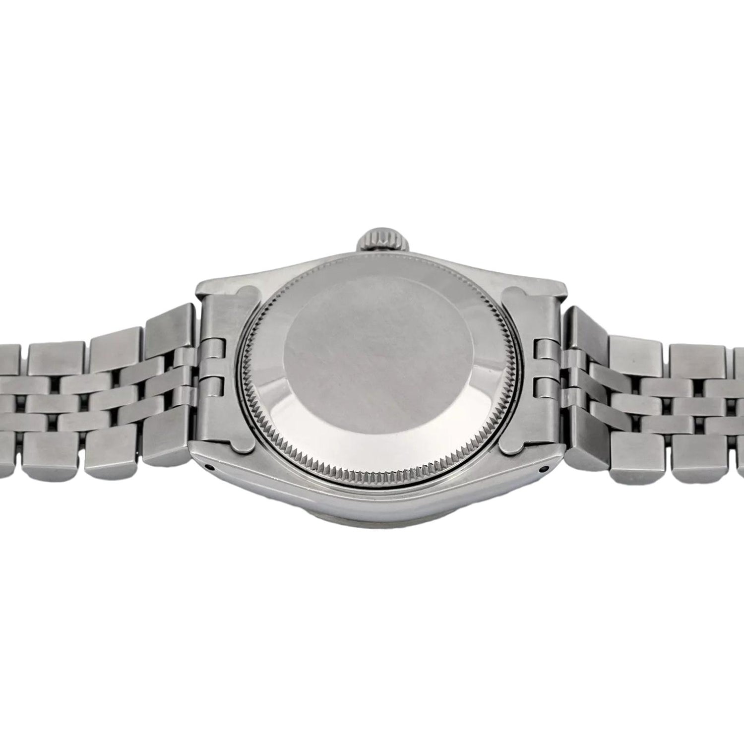 Bracelet Jubilé personnalisé Lunette Diamant Taille moyenne Datejust Rolex montre acier inoxydable