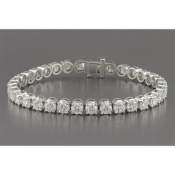 Bracelet Tennis Diamant 25,2 Carats Naturel Certifié GIA