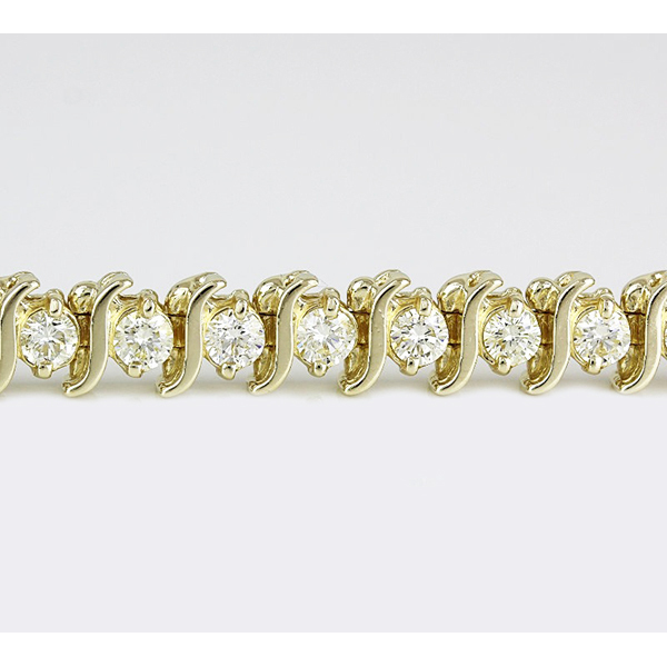 Diamant Taille Ronde Bijoux de Créateur en Or Jaune 14 Carats – vue principale