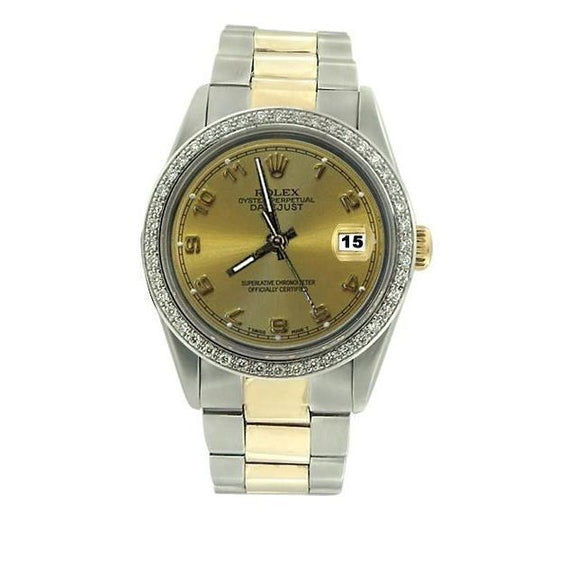 Montre Datejust pour homme Cadran arabe Rolex réglage rapide
