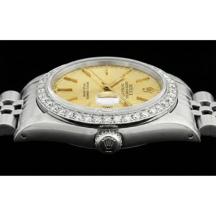 Bracelet jubilé acier inoxydable Datejust Montre Femme Cadran Bâton Rolex