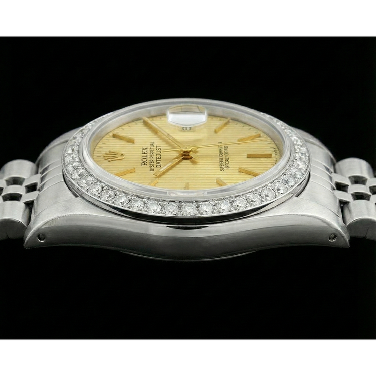 Bracelet jubilé acier inoxydable Datejust Montre Femme Cadran Bâton Rolex