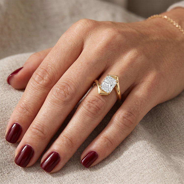 Brillant Bague Mono-Pierre – Or Jaune 14 Carats 2 carats