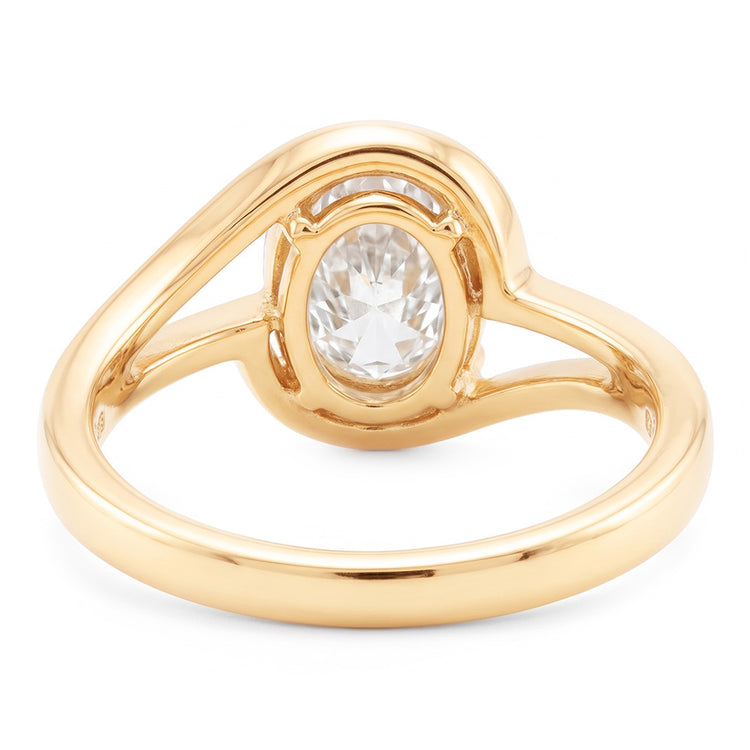 Brillant Solitaire de Fiançailles de luxe – 5 carats Or Jaune 14
