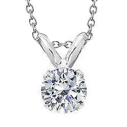 Cadeau Pendentif Réel Diamant 2 Carats Pour Elle